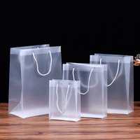 Sac cadeau en PVC transparent avec poignée, pour mariage, bonbons, fête, sac fourre-tout, logo personnalisé