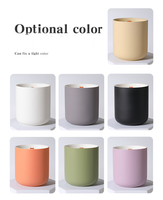 Bougie parfumée cylindrique mate ronde de luxe, fabrication artisanale OEM, impression personnalisable pour la Saint-Valentin, décoration de la maison