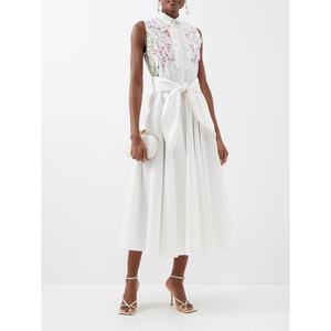 Vestido de Algodón Puro con Estampado de Salgueiros y Volantes, Diseño Francés Novedoso, Venta al por Mayor. - Product Image 2