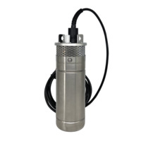 CLASSEMENT DC Système de pompe de puits à eau submersible à énergie solaire 24v Fontaine solaire Pompe à eau Acier inoxydable Câble Théorie Toit