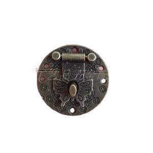 Round Zinc Alloy Furniture Lock 35mm Diameter Keyless Traditional Design For Wooden Box - Product Image 5
