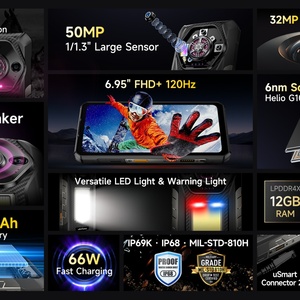 สมาร์ทโฟนพันธุ์อึด 12+512GB Android 15 ลำโพงเสียงดัง 12800mAh กล้องมองกลางคืน 50MP ไฟส่องสว่างสำหรับตั้งแคมป์ โทรศัพท์ Ulefone Armor 30 - Product Image 6