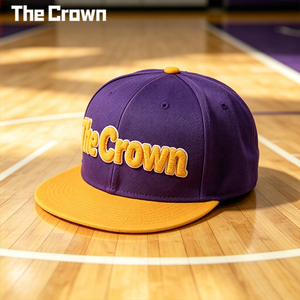 Custom Logo 6 Panel Structured <b>Flat</b> Brim Cap Wholesale Bulk Chenille Embroidery Two Tone <b>Hat</b> Manufacturer - Product Image 3