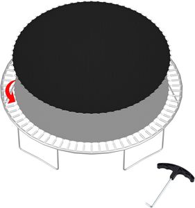 U-JUMP16ft chân đường kính 432cm Trampoline thay thế nhảy Mat Trampoline mat với vòng vải Trampoline lưới - Product Image 4