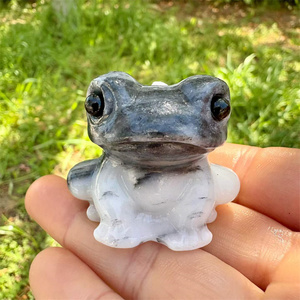 Vente <span class=keywords><strong>en</strong></span> gros de sculptures de grenouilles <span class=keywords><strong>en</strong></span> <span class=keywords><strong>pierre</strong></span>, ornements de bureau, petites statues d'animaux <span class=keywords><strong>en</strong></span> cristal, idéales comme cadeaux et décorations d'intérieur - Product Image 5