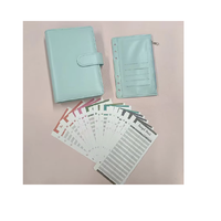 Portefeuille d'argent de luxe en cuir pu a6 budget classeur portefeuille en cuir planificateur de gros classeur budgétaire avec enveloppes pour billets