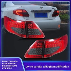 Modified Tail <b>Lights</b> 2007-2010 Replacement Red/Clear Lens Custom Fit Car <b>Light</b> Assembly YAB-TY-0016A 1 Year Warranty for - Product Image 3