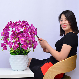 Plantas de Orquídeas <span class=keywords><strong>Artificiales</strong></span> de Alta Calidad en Maceta, Impresión 3D, Tacto Natural, <span class=keywords><strong>Flores</strong></span> de Orquídea Mariposa de PU - Product Image 4