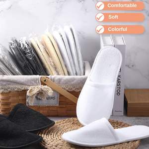 Pantuflas Desechables para Hotel, Airbnb, Spa, Salón, Fiesta, Invitados de Boda - Pantuflas de Viaje para Huéspedes de Hotel, Casa, Baño - Product Image 4