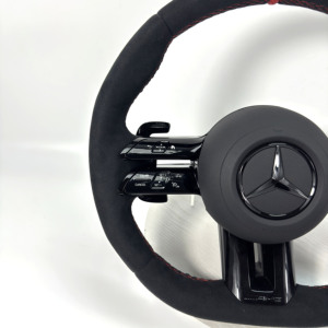 <span class=keywords><strong>Volante</strong></span> de Fibra de Carbono para Mercedes Benz <span class=keywords><strong>AMG</strong></span>, Compatible con los Modelos W117, W176, W177, W203, W204, W205, W211, W212, W213, W218, C43, C63, C200, C300 - Product Image 5