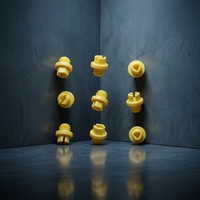 Bouchon d'huile fileté en nylon PA66, résistant à l'huile, pour réservoir hydraulique d'excavatrice, pièces de machines de construction