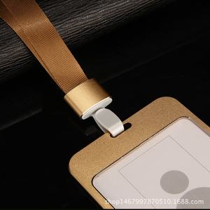 プレミアムカスタムアルミ合金金属カード & 名札ホルダーストラップ付きワークID従業員バッジアクセサリー - Product Image 5