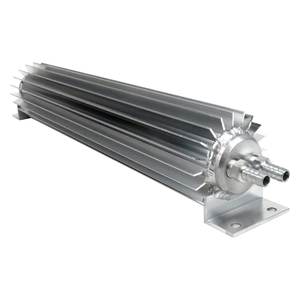 Enfriador de aceite de transmisión con aletas de doble paso de aluminio manchado universal de <span class=keywords><strong>12</strong></span> ", plateado - Product Image 6