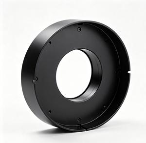 Panneau en tôle noire sur mesure avec trous de fixation et bords pliés pour usage industriel, service de fabrication de tôlerie - Product Image 5