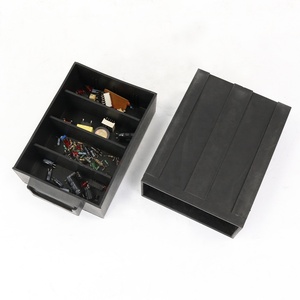 QXR-caja de cajón de plástico negro, de Emebiol Q-DB2, 165x120x60mm, ESD, elemento antiestático - Product Image 2