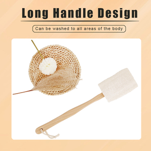 Ultra Soft Natural Loofah Bath Brush Oval-Shaped Eco-Friendly Exfoliating Massage Scrub for Back and Body Skincare - Product Image 6