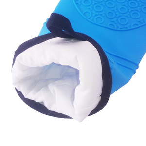 Gants de cuisine isolés personnalisés en coton résistant à la chaleur, antidérapants, en silicone pour four - Product Image 4
