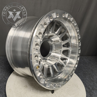 Jantes Beadlock forgées Viaol 8 trous 17x9 18x9 20x10 8x170 8x180 Argent Tout-terrain compatibles F250 F350 Silverado HD
