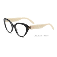 25247 Monture de lunettes optiques en acétate faite à la main au design tendance pour femme 2026 – Bonne affaire