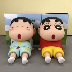 Tytopone Anime japonés Crayon Shin-Chan hecho a mano bata de dormir soporte de teléfono salvaje nuevo asistente modelo estatuilla de resina - Product Image 3