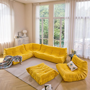 Custom Caterpillar Beanbag <b>Sofa</b> Tatami Casual Bedroom Lounge Chair Balcony Single Living Room Convertible Extra Soft - Product Image 2