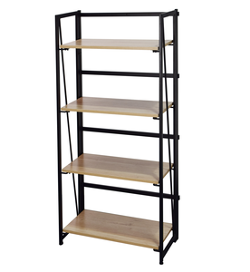 الحديثة الرف سلم خزانة التخزين 4 الطبقة طبقة الجرف الصناعية نظرة المعيشة غرفة نوم الأثاث المنقولة للطي - Product Image 2