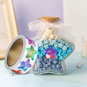 Pegatinas Adhesivas Brillantes Holográficas con Diseño de Estrella Láser para Manualidades Infantiles - Product Image 2