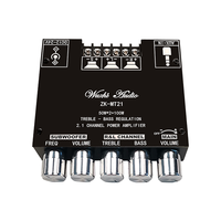 Module amplificateur audio numérique 2.1 canaux WUZHI AUDIO ZK-MT21 avec contrôle de la fréquence des aigus, des basses et du super caisson de basses, musique domestique, application