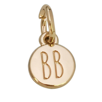 Pendentif en alliage de zinc avec logo gravé, étiquette métallique personnalisée, breloque pour bijoux