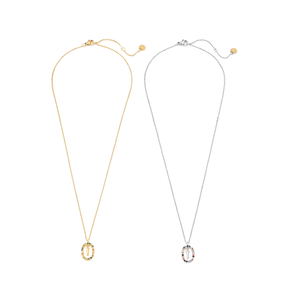 Collana con Ciondolo a T Angelina in Acciaio Inossidabile con Zirconia Cubica, Minimalista per Uso Quotidiano - Product Image 2