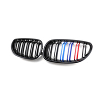 Grilles double ligne en ABS noir brillant pour BMW Série 5 E60 2004-2010 Grilles de voiture