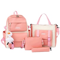 MARKSMAN-Mochila personalizada a la moda para estudiantes y gatos, superventas, conjunto de 4 piezas, sistema de transporte de hombro escolar para viajes, función USB