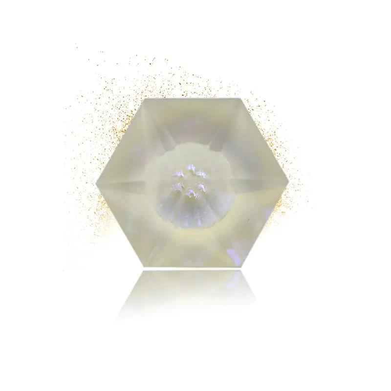 Пасо Сико оптовая продажа уникальное видение шестиугольной формы кристалл MI K9 стекло Точка Назад Свободные ювелирные изделия камень для DIY ювелирных изделий