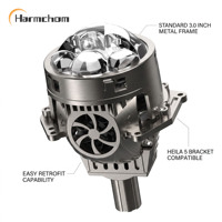 Nuevo Kit de Reequipamiento de Faros Delanteros para Automóvil con Lente de Proyector LED Bi-LED de 3 Pulgadas, 6000K, Personalizado OEM, Universal, 12V, Luz Alta/Baja