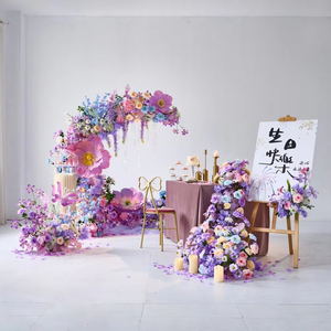 Purple Artificial Flower <strong>Arch</strong> <strong>Wedding</strong> <strong>Arch</strong> for <strong>Wedding</strong> Decoration - Product Image 5