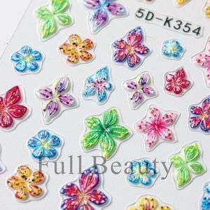 Pegatinas 3D en relieve con diseño floral para uñas, estilo coreano, transparentes, con pétalos suaves, calcomanías de pétalos, estética coqueta, para manicura nupcial - Product Image 5