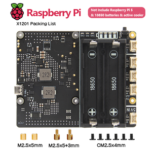 Ván geekworm <span class=keywords><strong>Raspberry</strong></span> <span class=keywords><strong>Pi</strong></span> 5 18650 Ups, x1201 v1.1 quản lý điện năng Hội Đồng Quản trị với Auto Power On cho <span class=keywords><strong>Pi</strong></span> 5 - Product Image 6