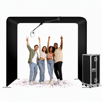 Machine de cabine vidéo 360° automatique avec caméra rotative et anneau lumineux pour location événementielle (mariages, fêtes)