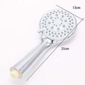 Handheld <b>Shower</b> Head Pressure-boosting Five-speed Water <b>Outlet</b> Plastic Modern Simple Design Wall Mount Hand Sprayer Home Use - Product Image 5