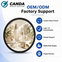 Yeni Gelen Dairesel LCD Ekran, Kapasitif Dokunmatik Ekran, Parlama Önleyici Kaplama, WiFi Hotspot, IoT Bulut Tabanlı RDM, İç Mekan Kullanımı İçin