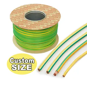Fornitore cinese personalizzato verde giallo BV isolato filo di terra conduttore di rame filo elettrico e cavo elettrico