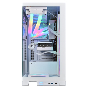 Boîtier PC Micro ATX <span class=keywords><strong>ALSEYE</strong></span>, nouveau design, acier et verre, tour moyenne, ports USB avant, couleur blanche, pour jeux - Product Image 2