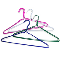 Cintre en PVC et fer, épaisseur 2,2 mm, avec design antidérapant, durable, longueur 21 cm, pour suspendre les vêtements dans la garde-robe, plusieurs couleurs disponibles