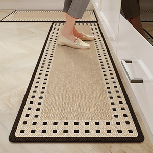 Alfombrilla de cocina Quiet Wind, suave, de barro de diatomeas, cuadrada, estilo retro, estilo pastoral, de secado rápido, antideslizante, resistente a las manchas y absorbente. - Product Image 2