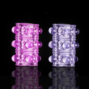 Anillo para Pene de Silicona Suave para Hombre, Funda para Pene con Partículas Grandes, Condón de Cristal - Product Image 5