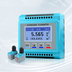 非侵入型アルミ合金超音波流量計オイル/水/海水/下水/アルコールOEM利用可能1.5% 精度 - Product Image 1