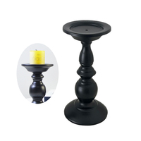 Bougeoir en fer forgé noir sur mesure, style américain, pour dîner aux chandelles, ornements décoratifs, bougeoir sur table