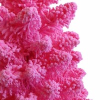 Neonpinker Vorbeleuchteter Mini-Weihnachtsbaum mit LED-Lichtern - Beschneiter Tisch-Weihnachtsbaum für Festliche Dekoration