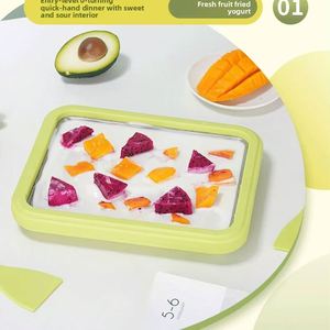 Multifunctional Cold Sweet Food Plate Yogurt and Ice Cream Maker with 2 Scrapers Rolled Yogurt Plate and Ice Cream Tools - Product Image 2