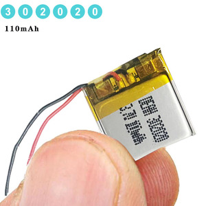 사용자 정의 302020 110mah <span class=keywords><strong>3.7v</strong></span> 리튬 폴리머 배터리 리튬 이온 셀 충전식 배터리 Lipo 배터리 - Product Image 6